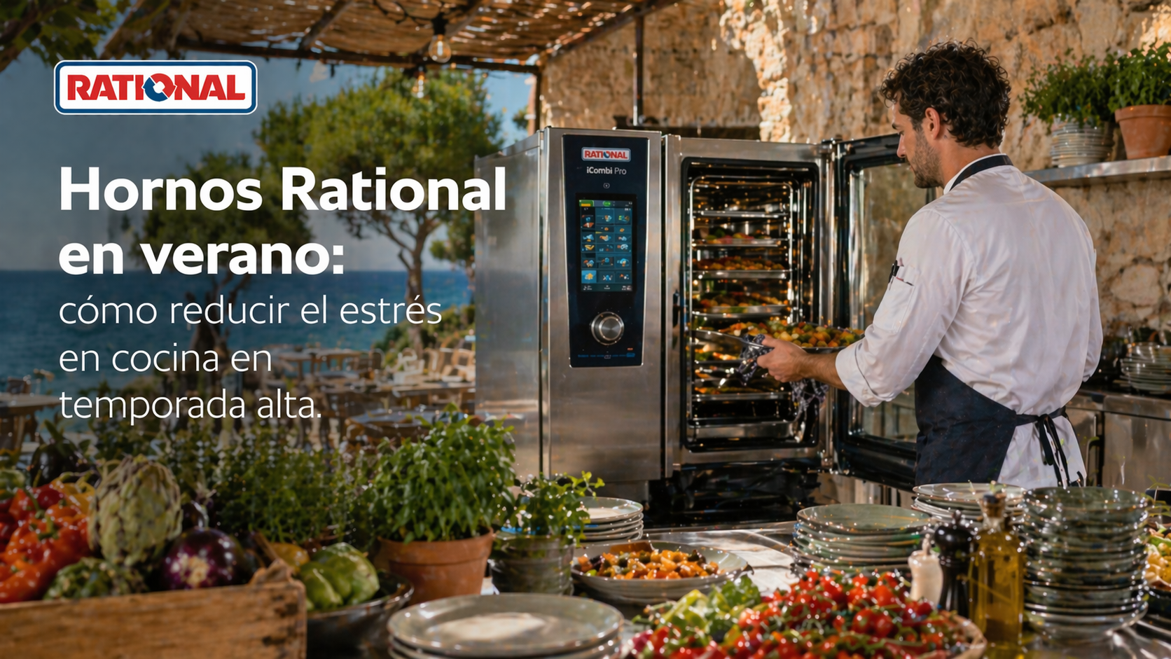 Hornos Rational en verano: ¿Cómo reducir el estrés en cocina en temporada alta?