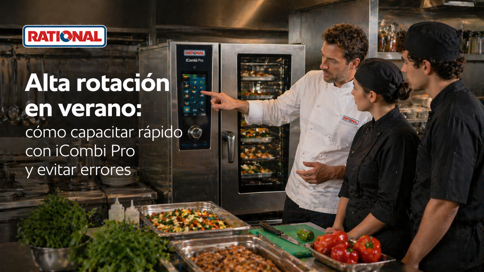 Alta rotación en verano: ¿Cómo capacitar rápido con iCombi Pro y evitar errores?